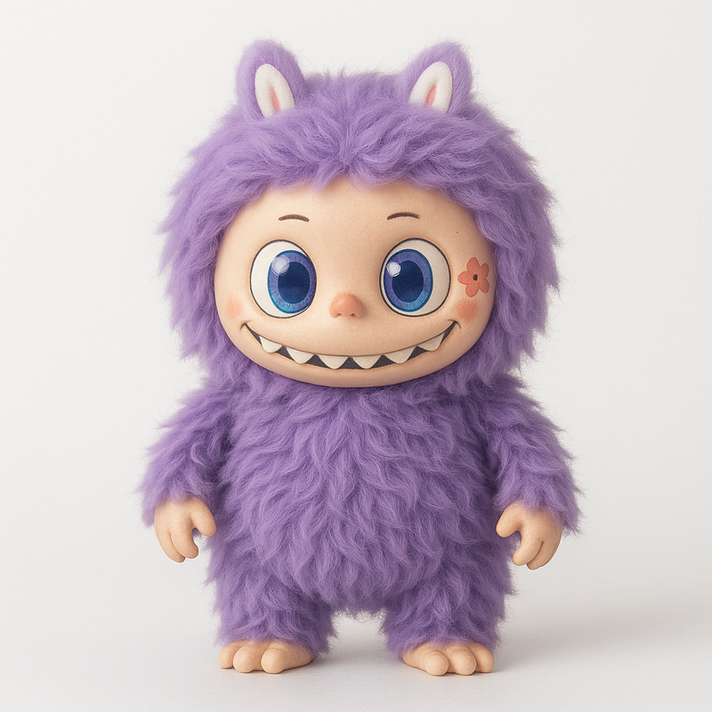 Labubu Gigante de Meio Metro Roxo